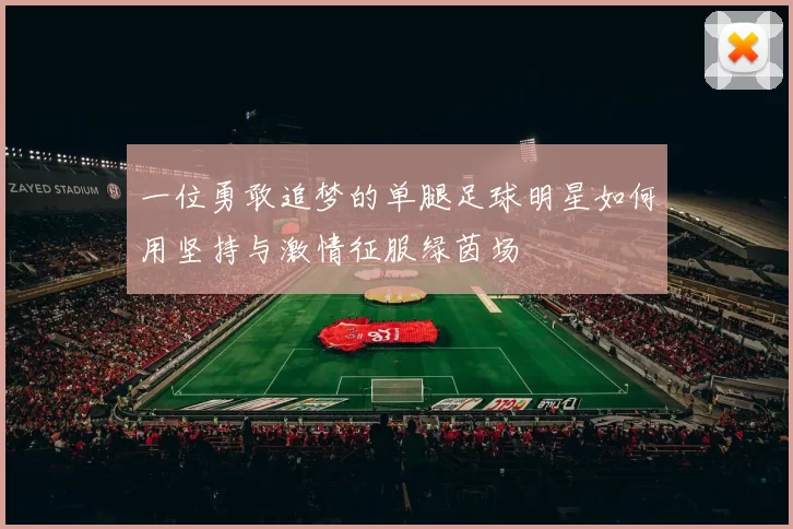 一位勇敢追梦的单腿足球明星如何用坚持与激情征服绿茵场